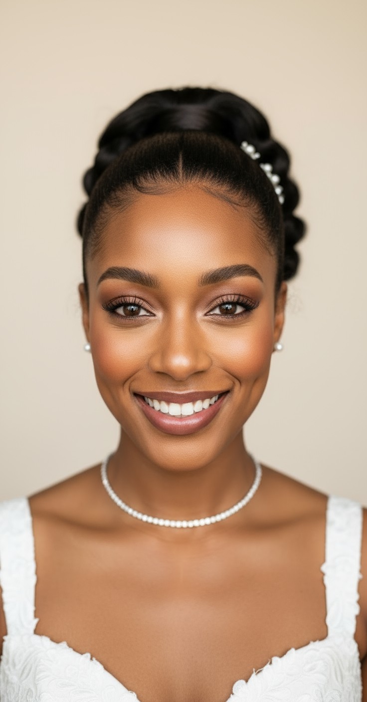 After Ponytail Wedding Updo